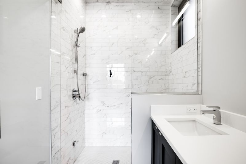 Elegant Shower with Modern Tiles